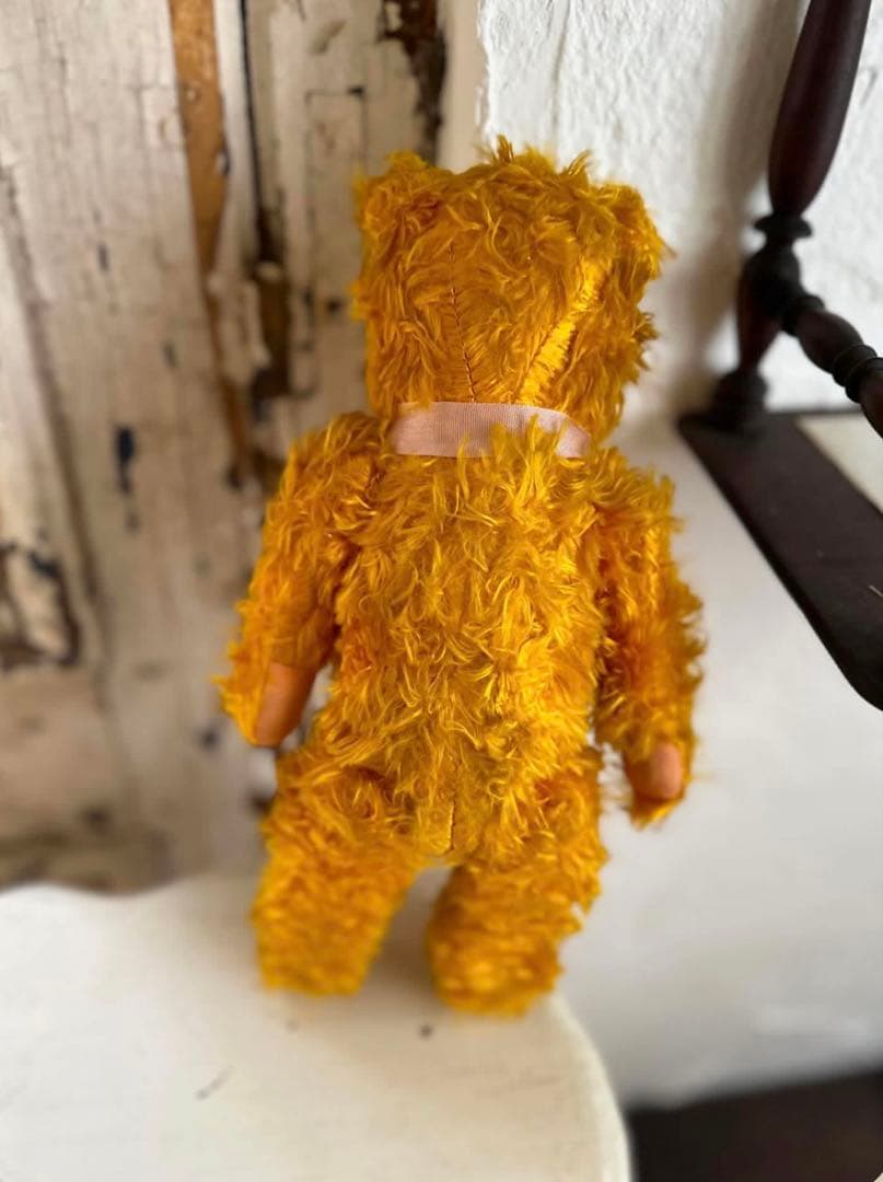 フランスアンティーク とっても優しいお顔の綺麗なゴールドベア