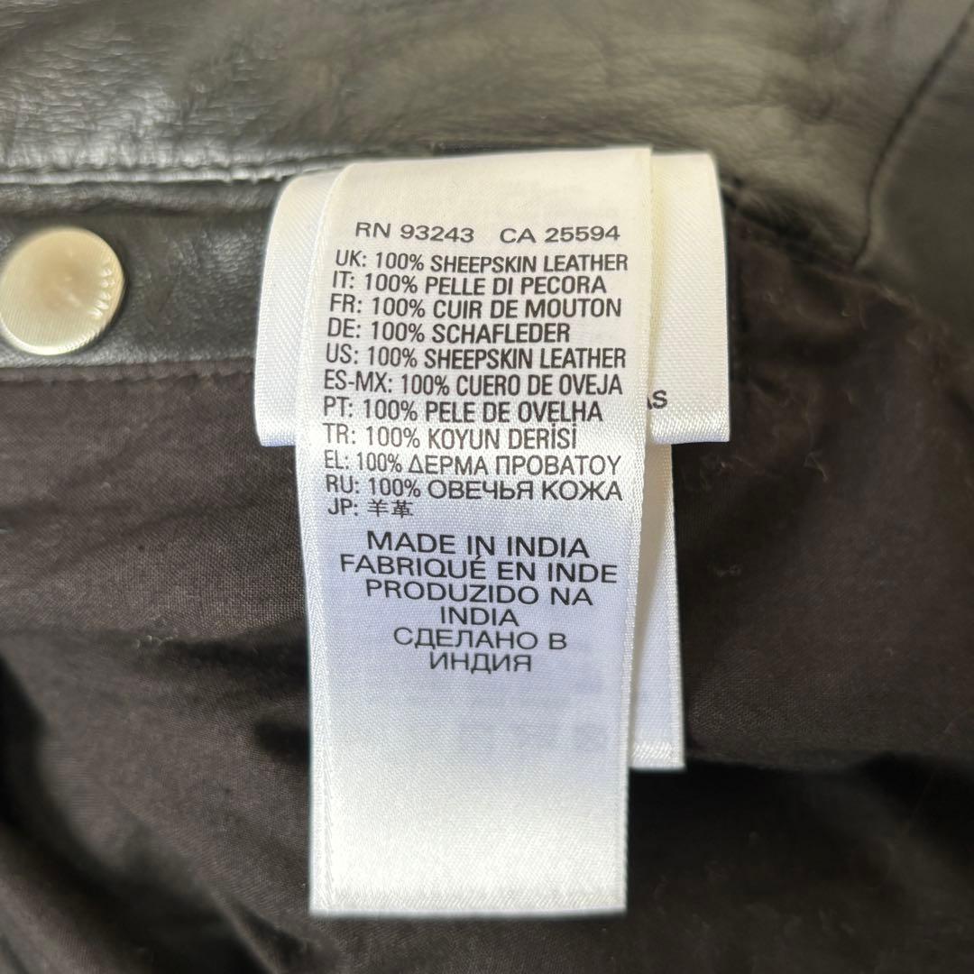 美品 ディーゼル ラムレザージャケット ライダース キルティング ブレイブマン