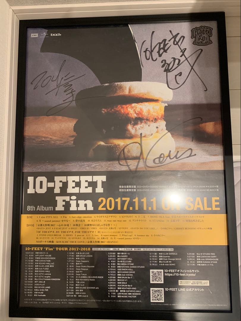 10-FEET Fin ポスター サイン入り
