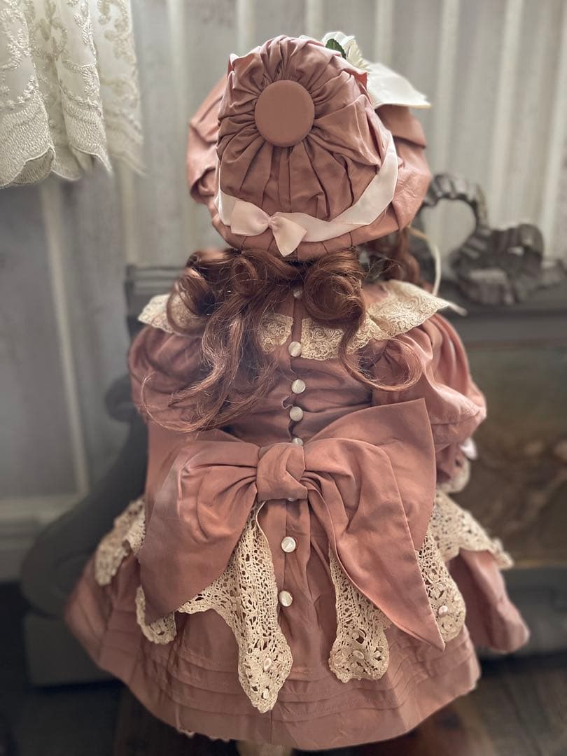 SALE˚✧₊⁎ ♡シルク ドールドレス & ボネ♡ビスクドールドレス⁎⁺˳✧༚