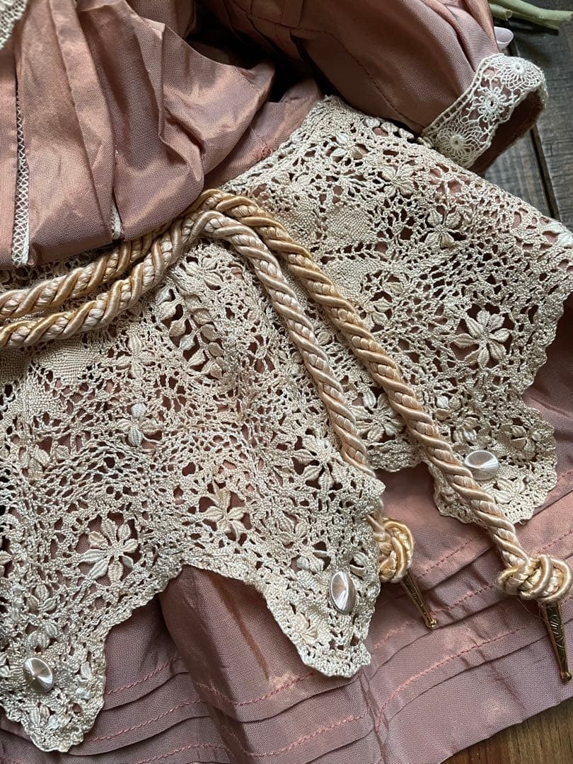 SALE˚✧₊⁎ ♡シルク ドールドレス & ボネ♡ビスクドールドレス⁎⁺˳✧༚