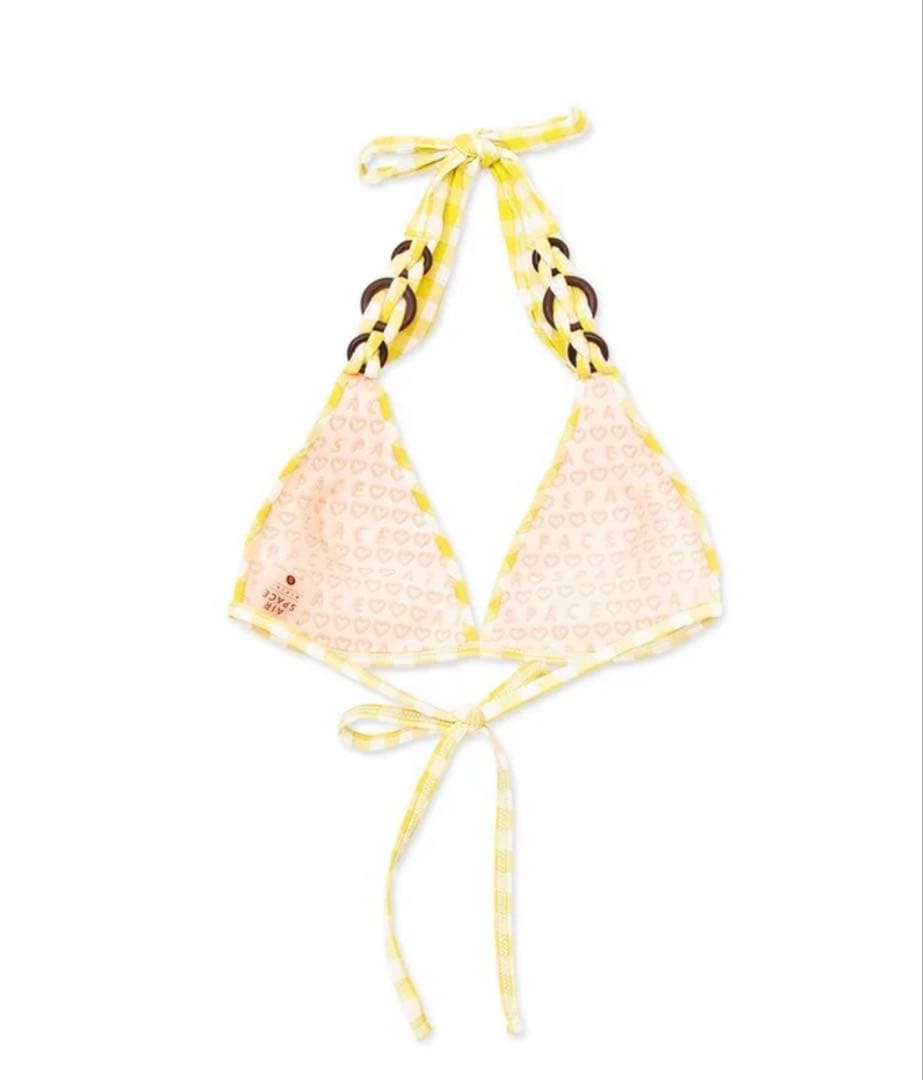 カラフルチェックリングビキニ（盛ブラ）、ボトムス　セットAIR SPACE