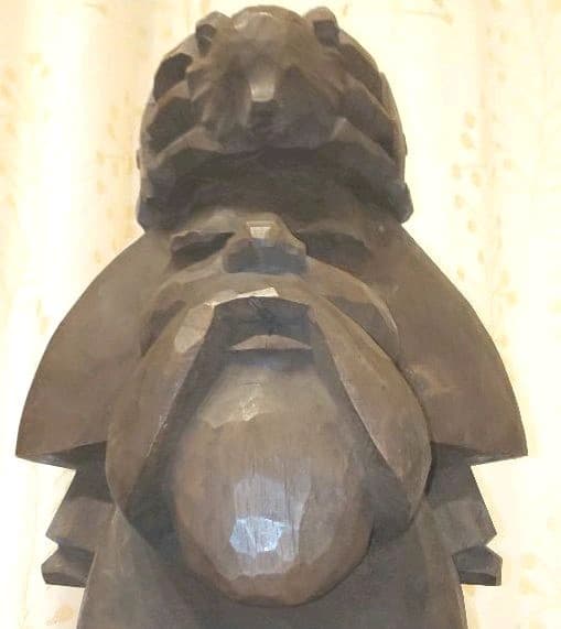 木彫り　床ヌブリ　コロポックル　違星北斗