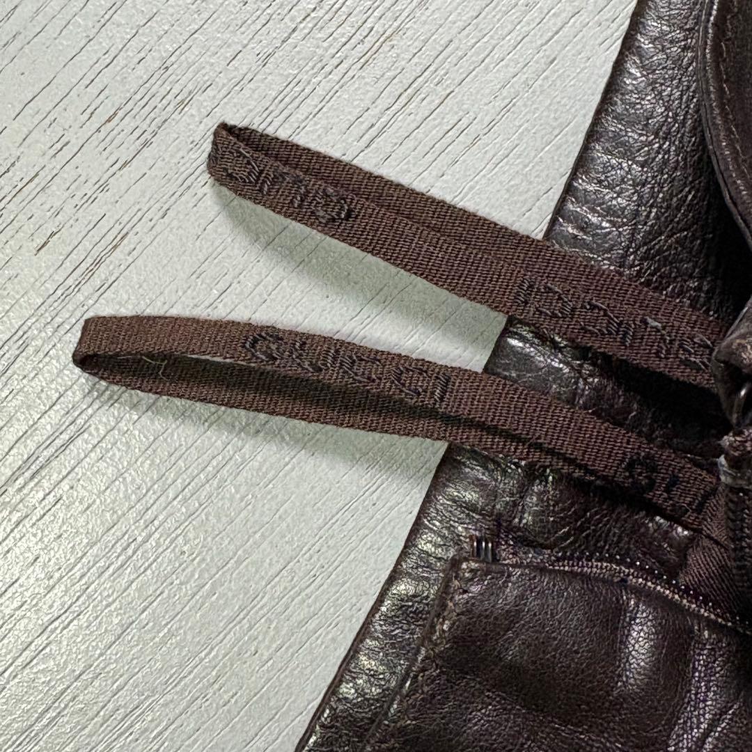 GUCCI レザースカート　羊革　ラムレザー　イタリア製　トムフォード期