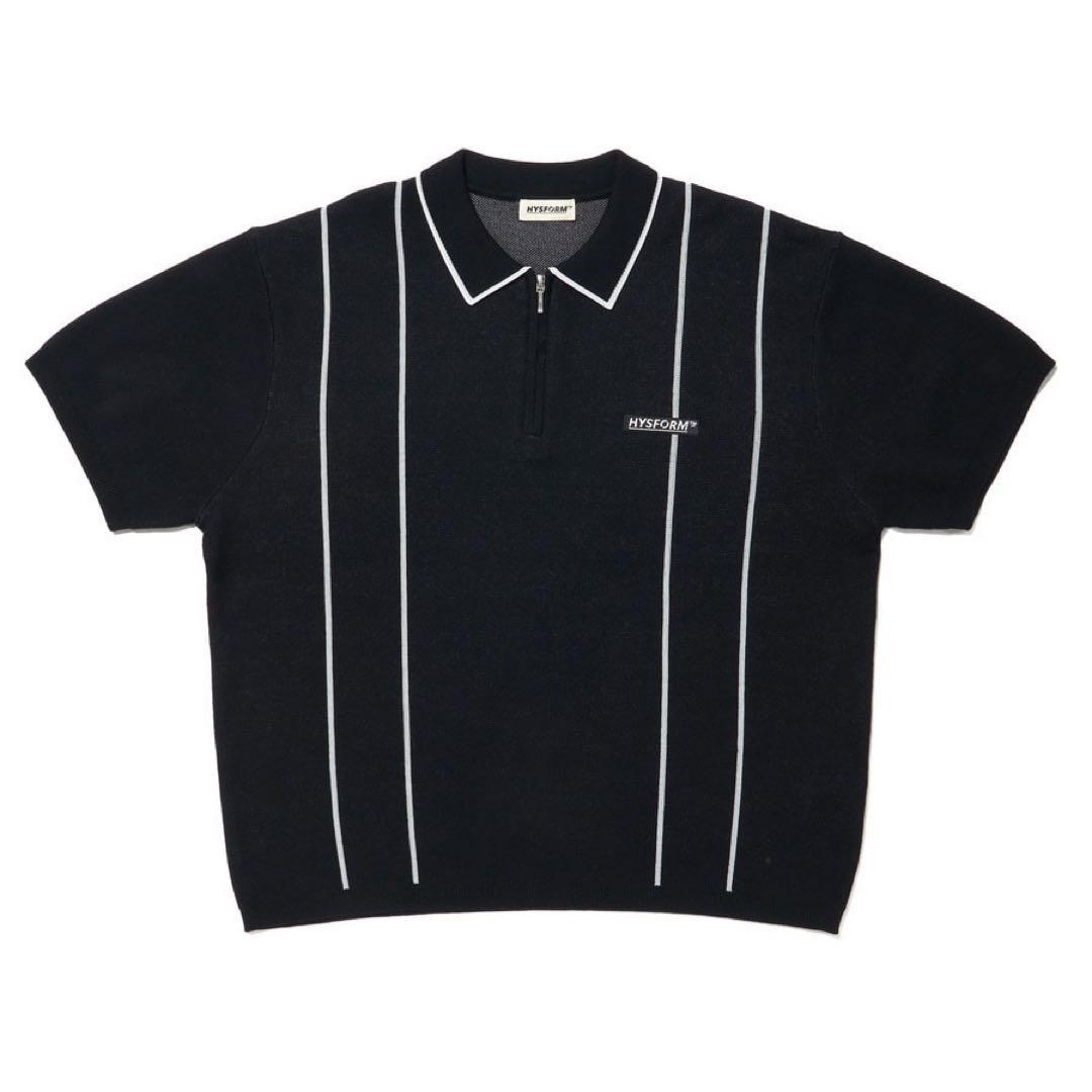 ミュージシャン HYSFORM HALF ZIP KNIT POLO