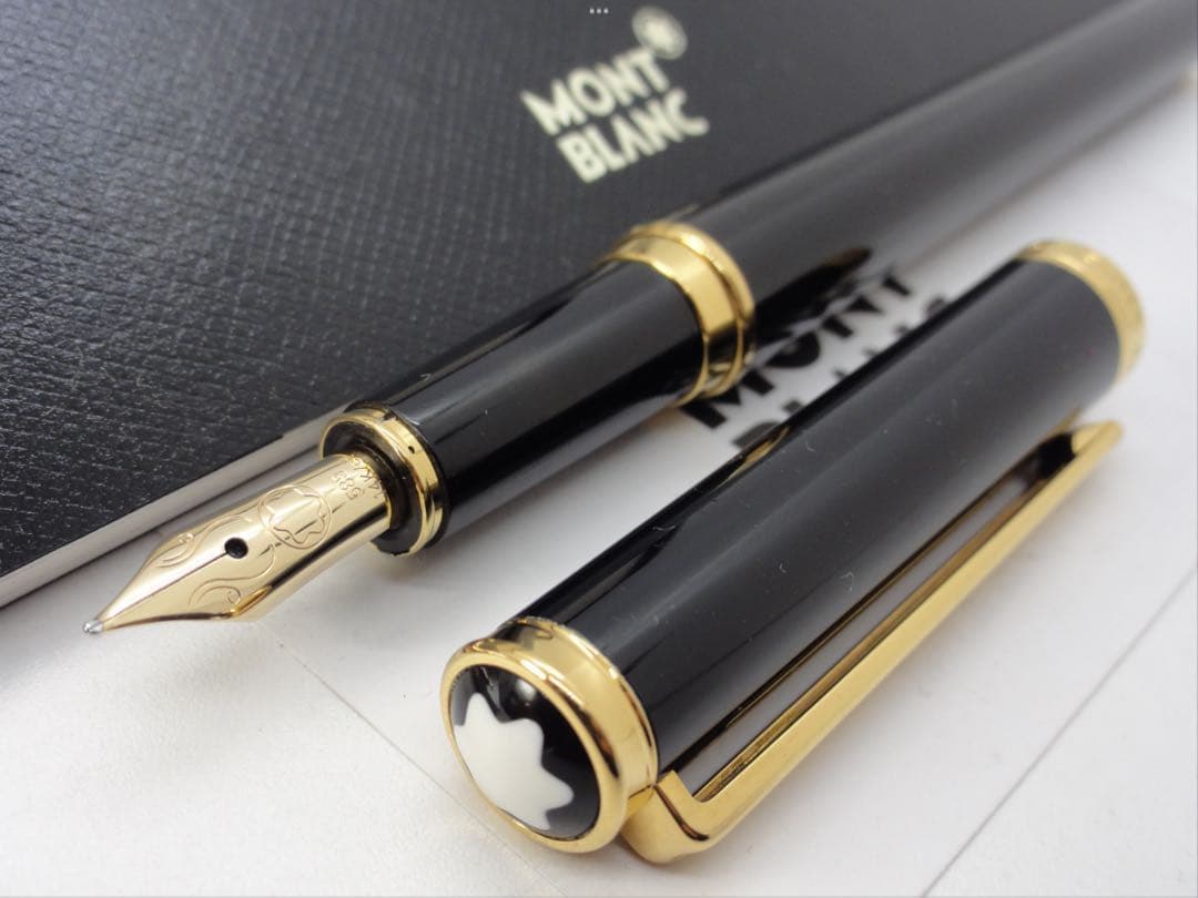モンブラン　★未使用に近いオブリュージユNo15130金装飾美しいペン先彫金逸品