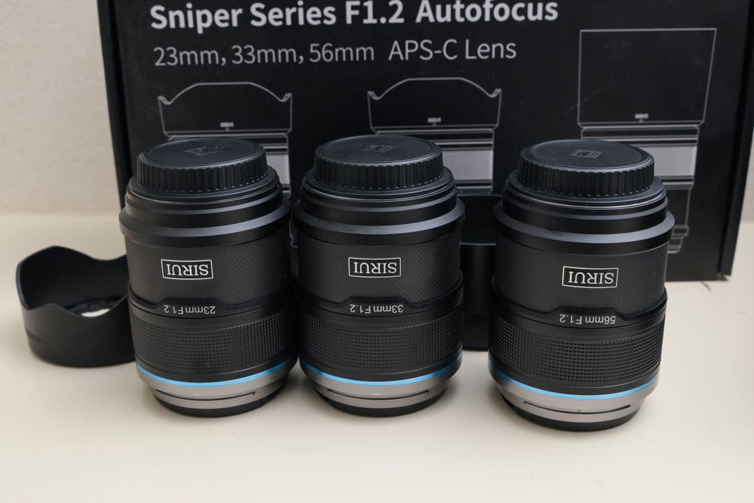 sirui Sniper オートフォーカス3本レンズセット、ソニーEマウント用