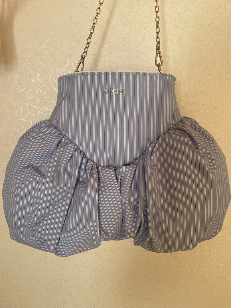 SORIN Culotte ストライプ(ブルー)×ホワイトリボン