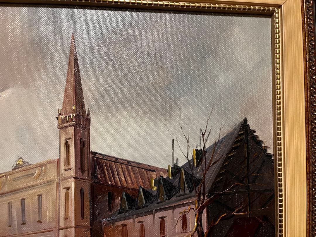 油絵　貴族人物　作者不詳