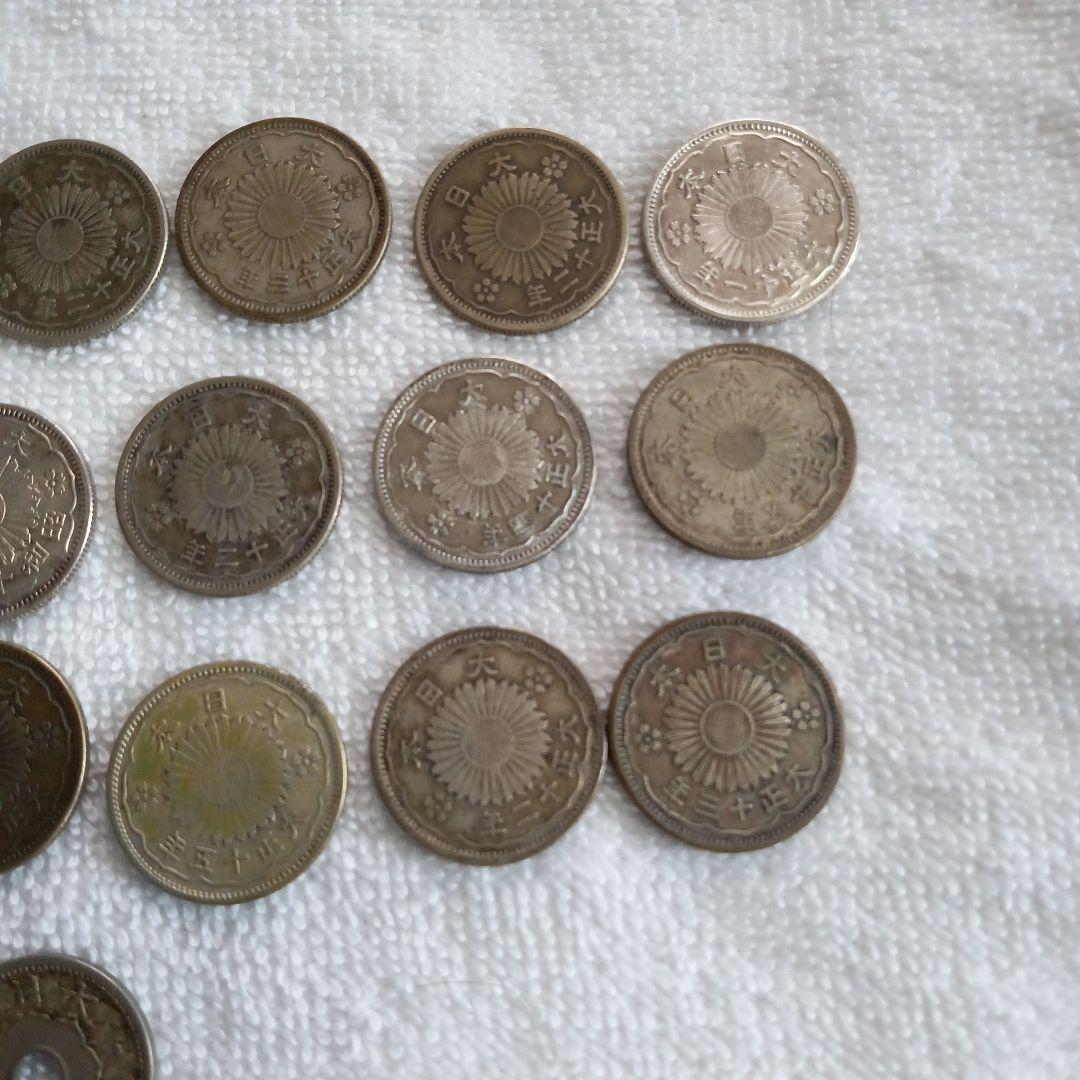 古銭 鳳凰50銭　古い銀貨18枚昔の銀貨