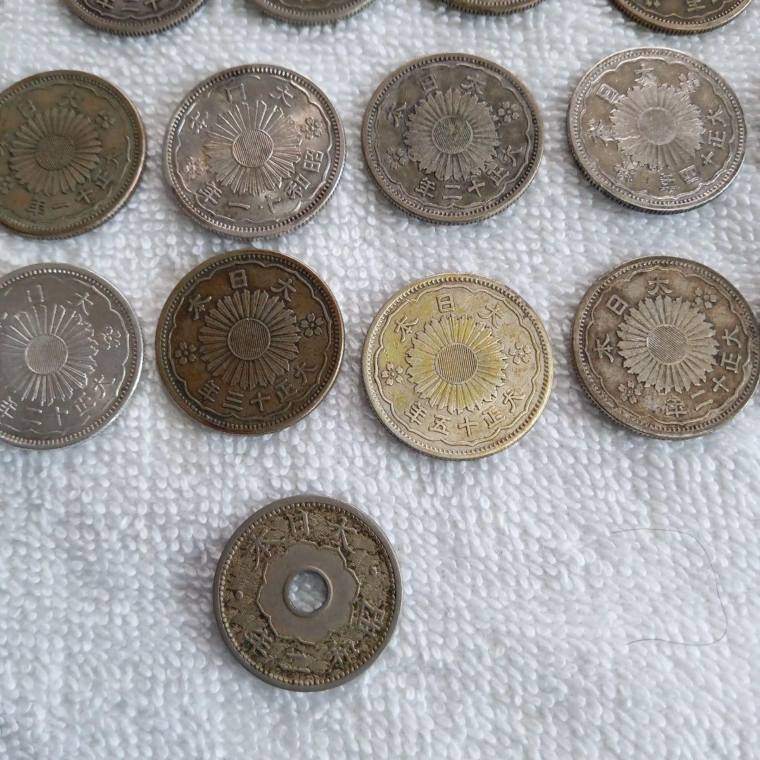 古銭 鳳凰50銭　古い銀貨18枚昔の銀貨
