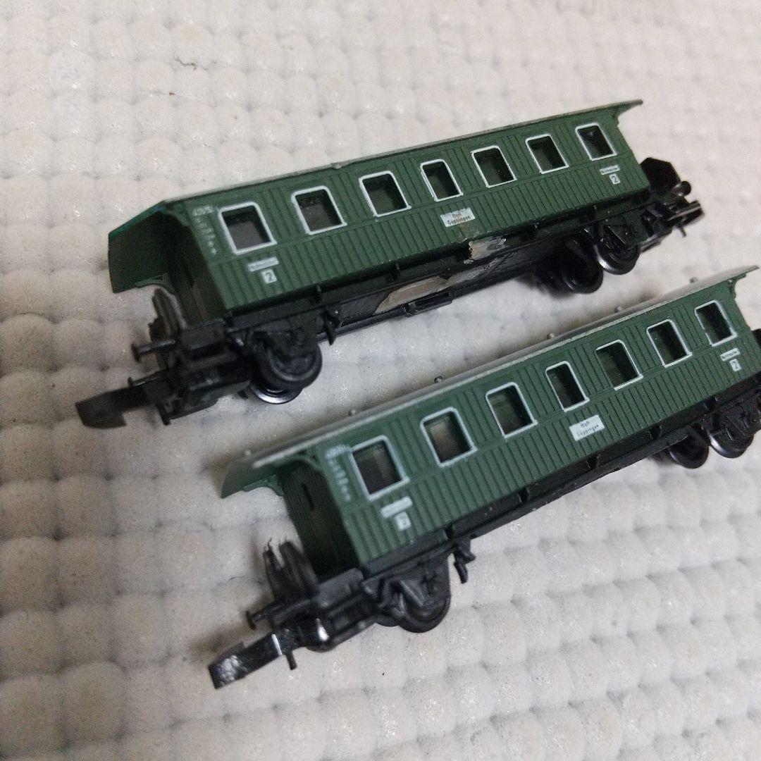 超精密！Marklin mini-club ディーゼル機関車＆客車2両／Zゲージ