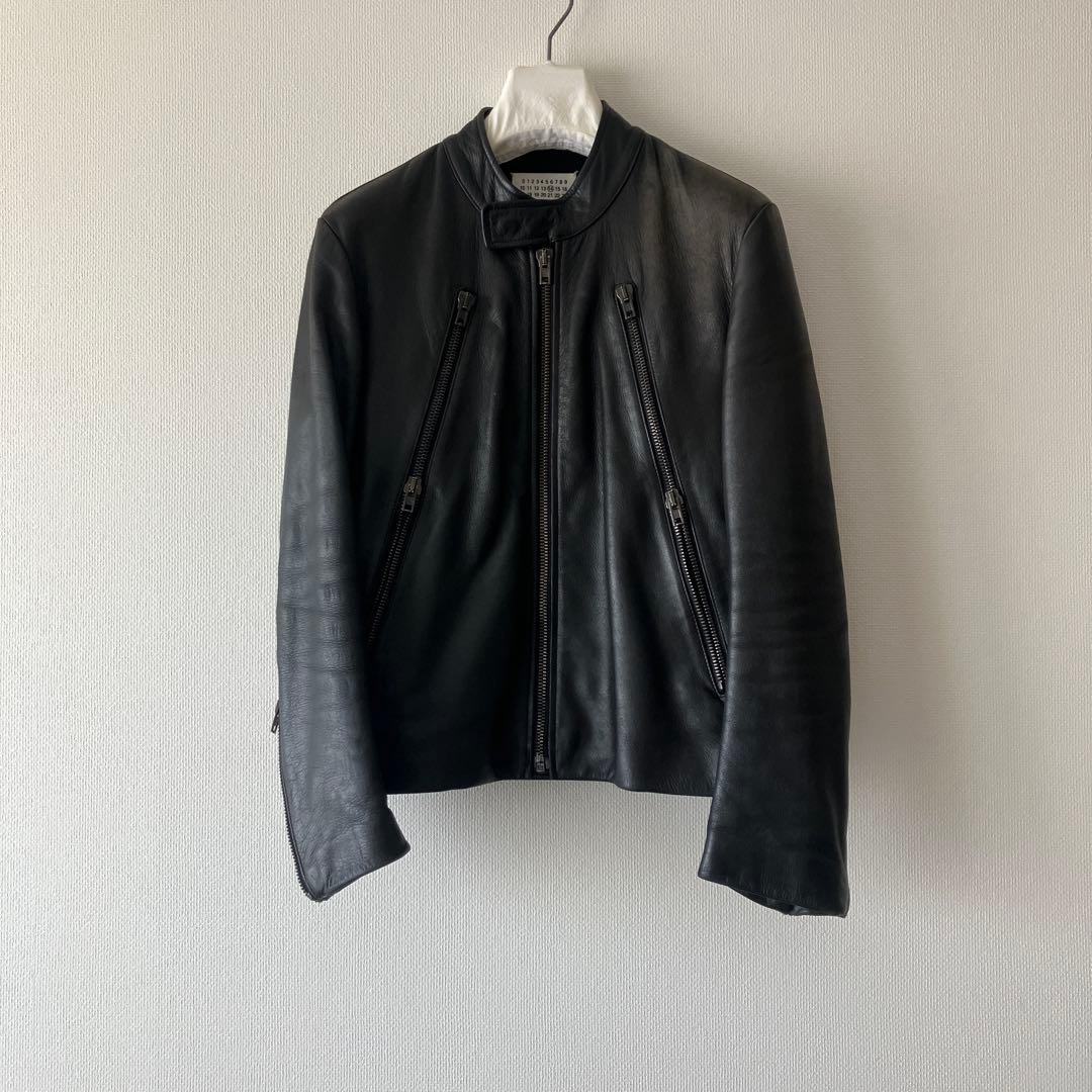 Maison Martin Margiela 八の字 レザーライダース 44