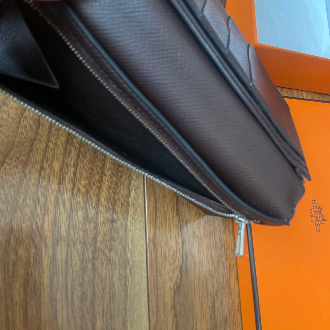 HERMES べアン財布　ショコラ箱あり