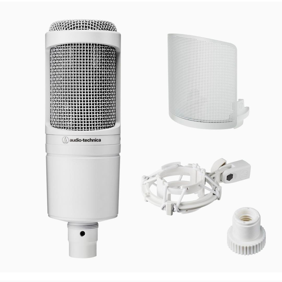 新品　オーディオテクニカ AT2020 CWH コンデンサーマイク XLR