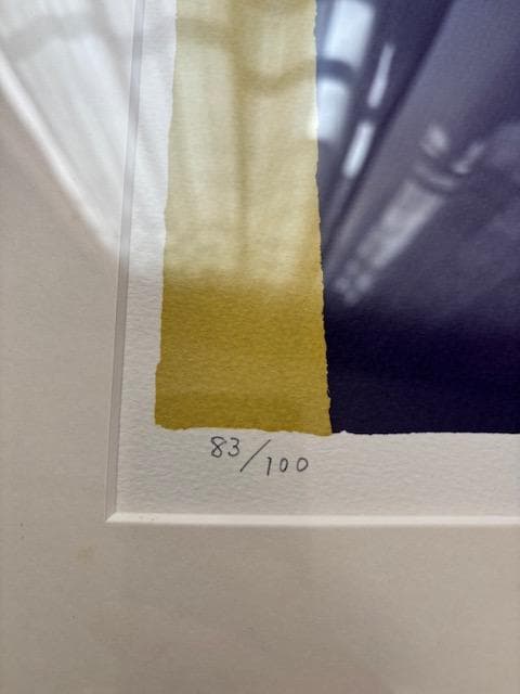 大沢昌助　シルクスクリーン　『婦人像』サイン入り　83/100