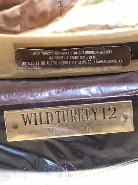 超レア　ワイルドターキー　12年　セラミック陶器ボトル　希少　新品未開封バーボン
