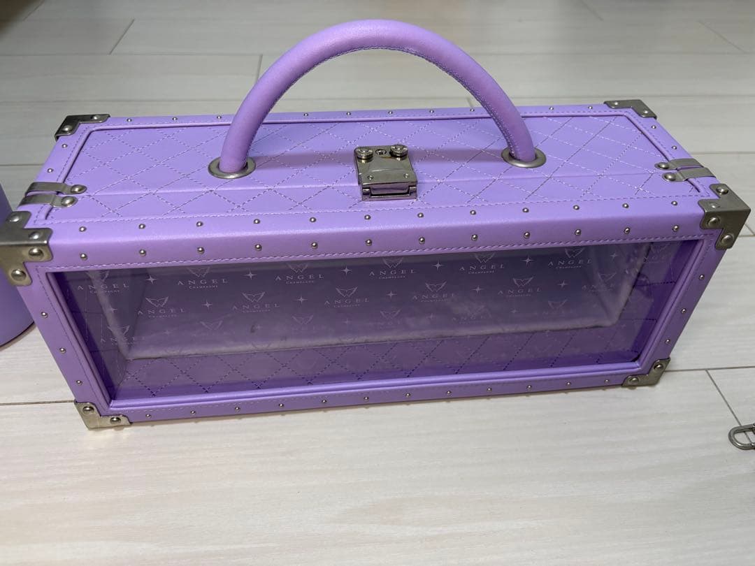 【新品】エンジェル シャンパン ドゥミセック ハロウィン限定パープル〈レザー〉