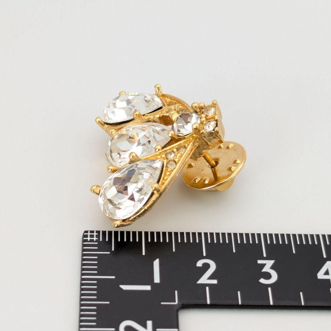 美品 希少 Dior ディオール ヴィンテージ Bee ハチ 蜂 ピンブローチ