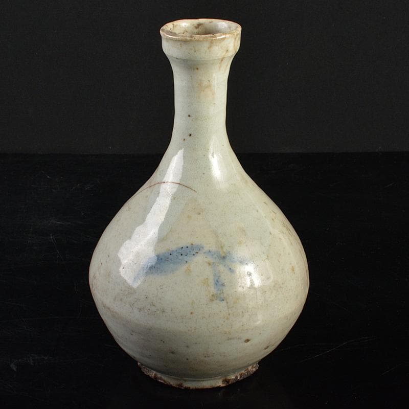 朝鮮美術　李朝　高麗白磁　染付　徳利　N　R5929