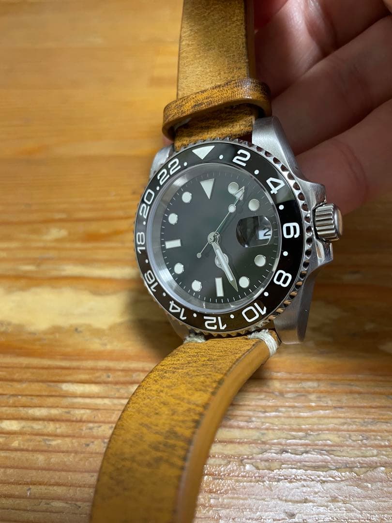 GMTマスタータイプ　自動巻き　ロゴ無し　ダイバー