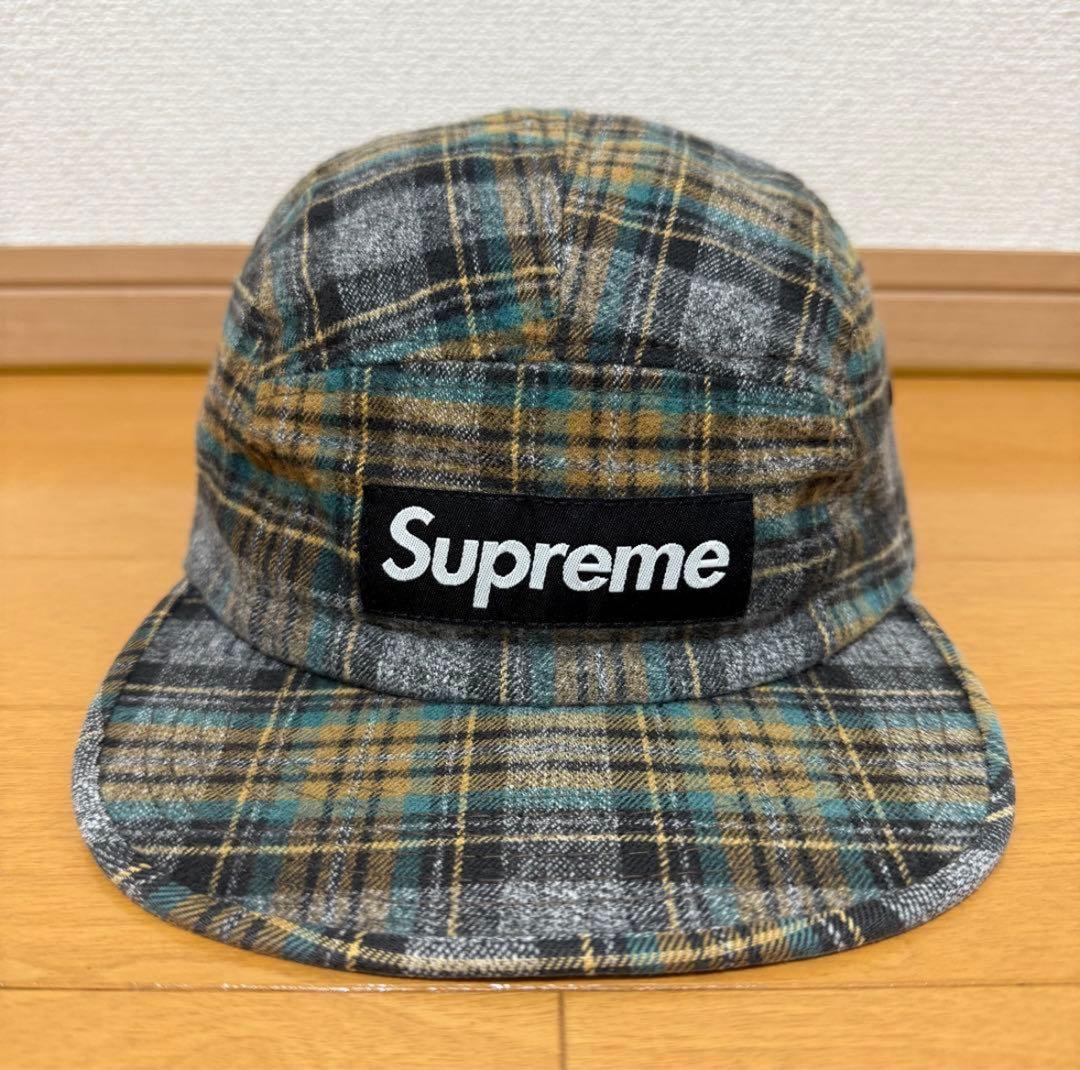 Supreme チェック柄キャップ