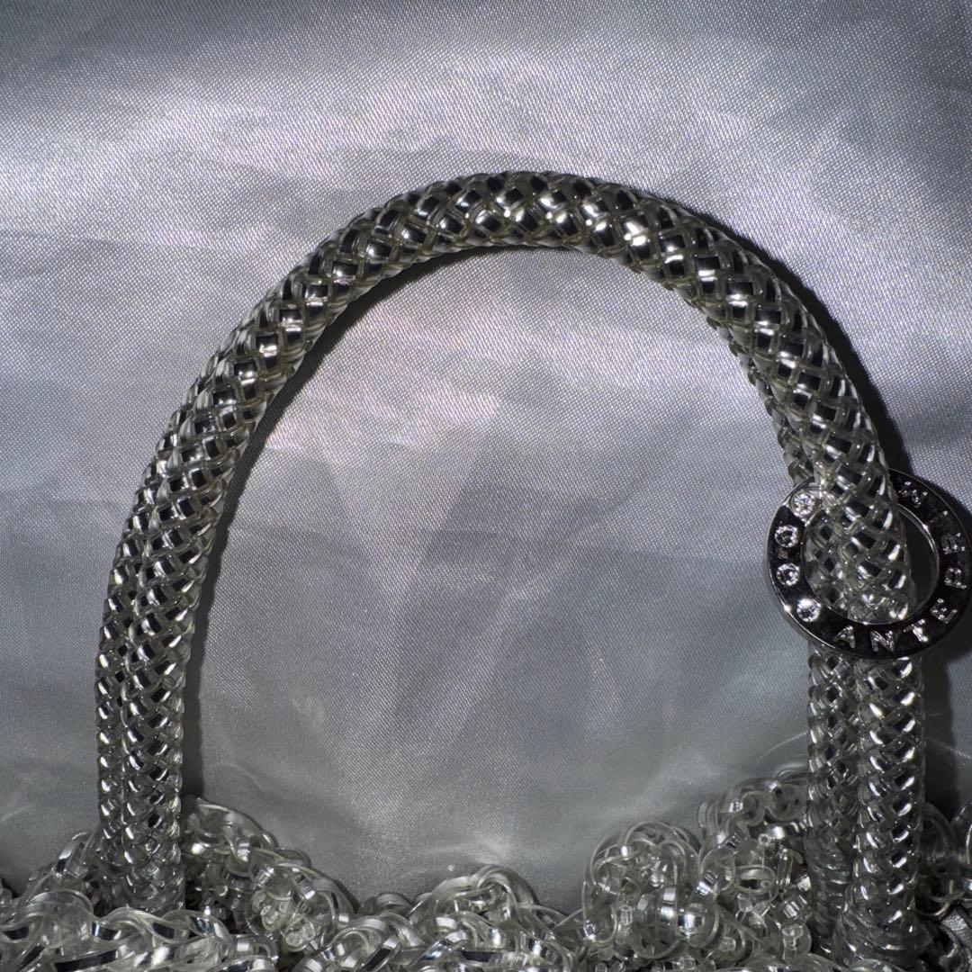 アンテプリマ ワイヤーグリッター シルバー バッグ　3way