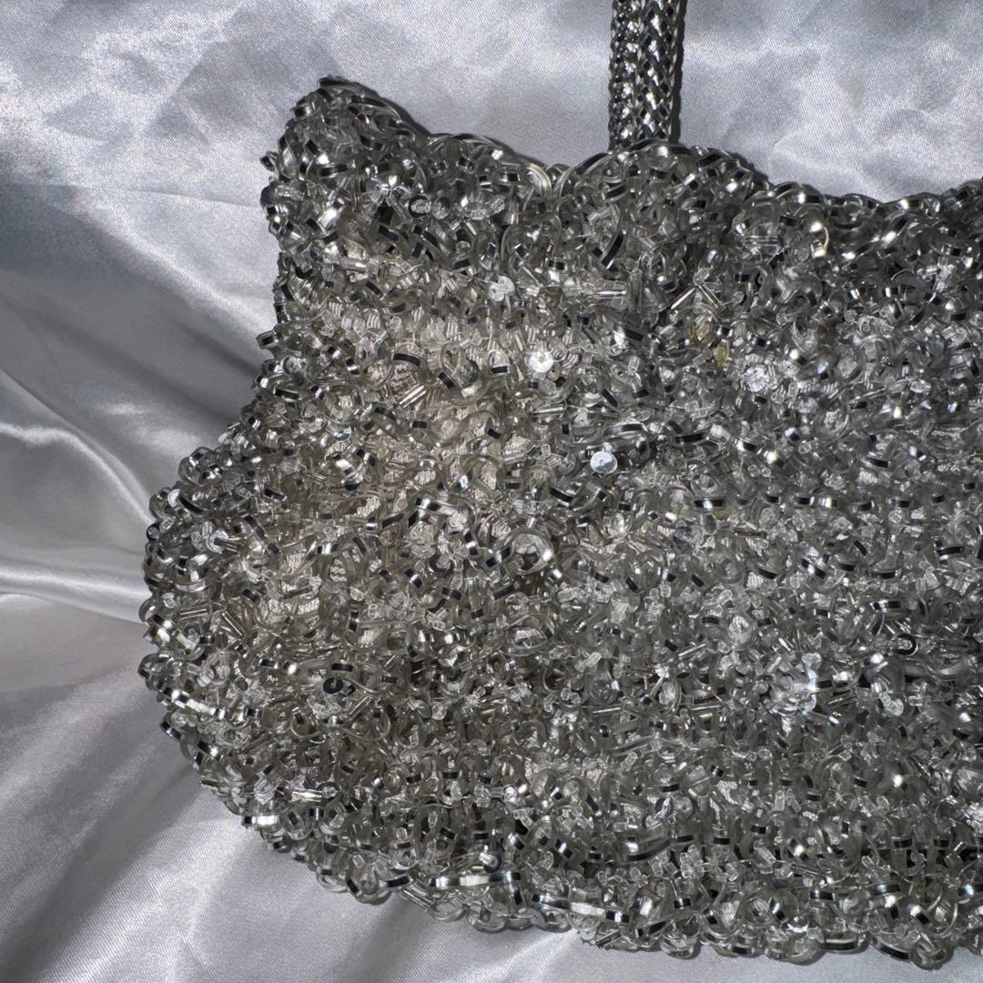 アンテプリマ ワイヤーグリッター シルバー バッグ　3way