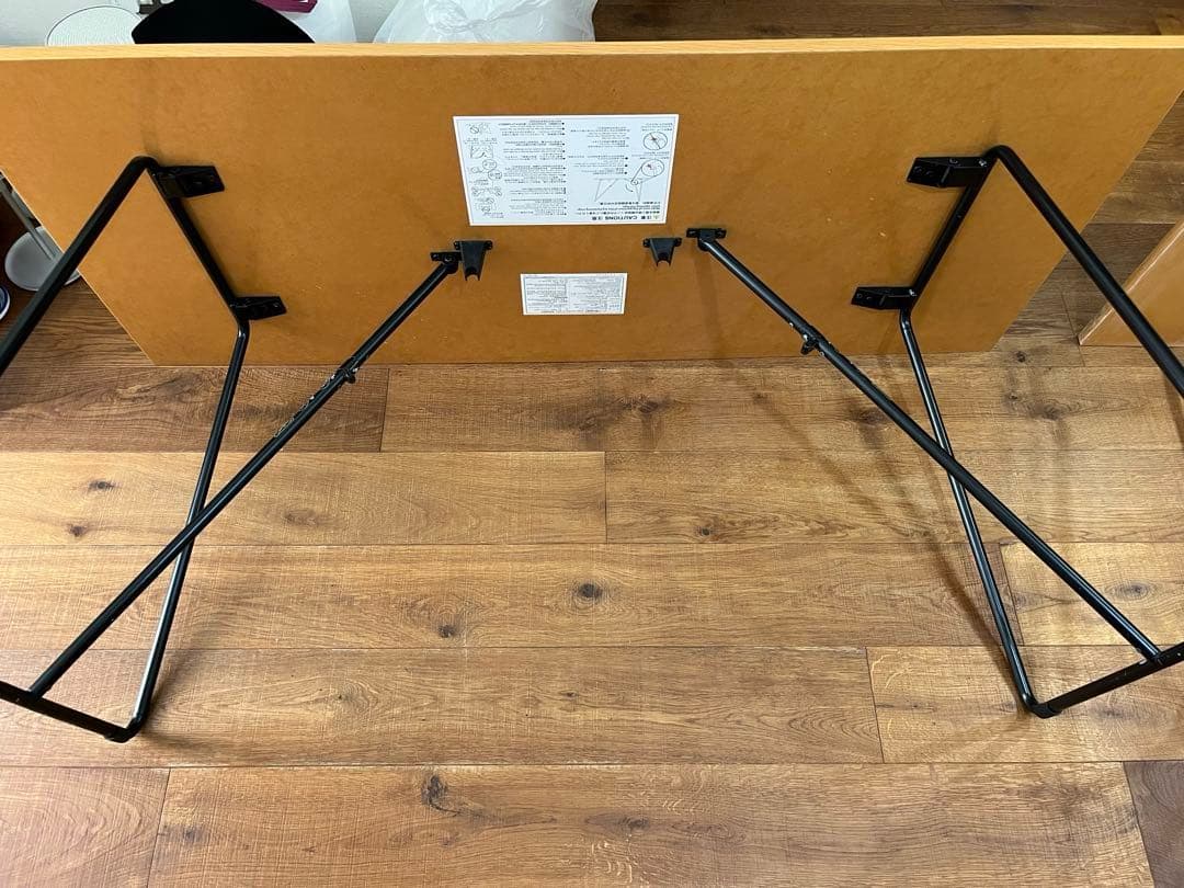 無印良品 MUJI 折りたたみテーブル160cm オーク材①