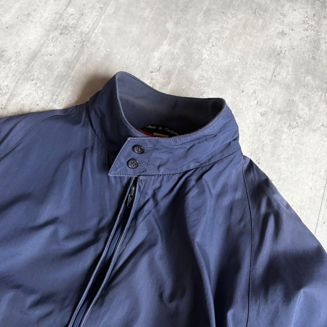 【80s BARACUTA】G9 ハリントンジャケット　UK製　茄子紺　短丈