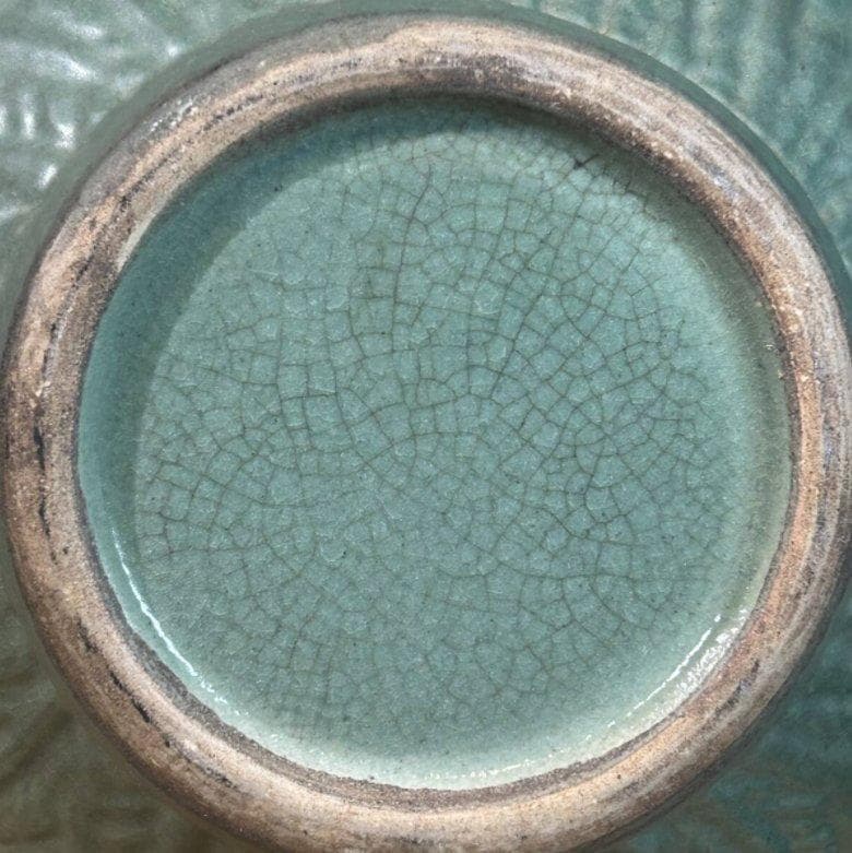 S8003　高麗青磁花瓶　高麗時代　古美術　花瓶　花器　花紋　陶磁器