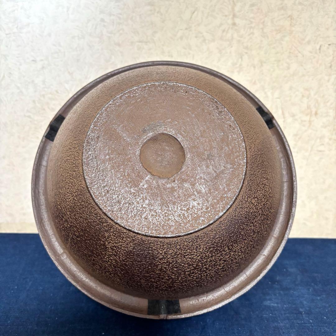 人間国宝 浄清造 茶釜 唐銅朝鮮風炉 風炉釜 野々田電熱器 敷板 茶道具 お点前