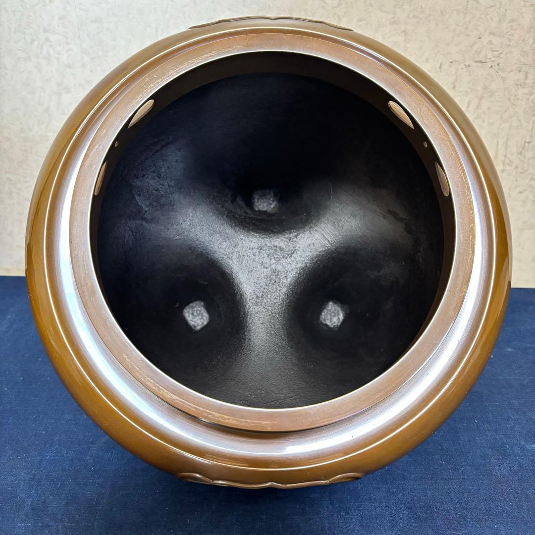 人間国宝 浄清造 茶釜 唐銅朝鮮風炉 風炉釜 野々田電熱器 敷板 茶道具 お点前