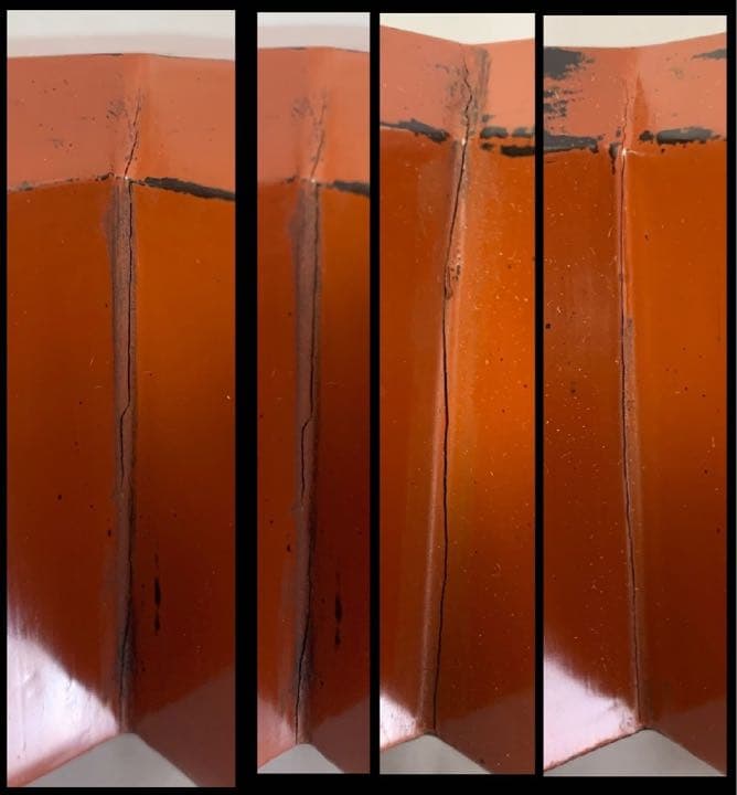 茶道具　根来　炉縁　村瀬治兵衛