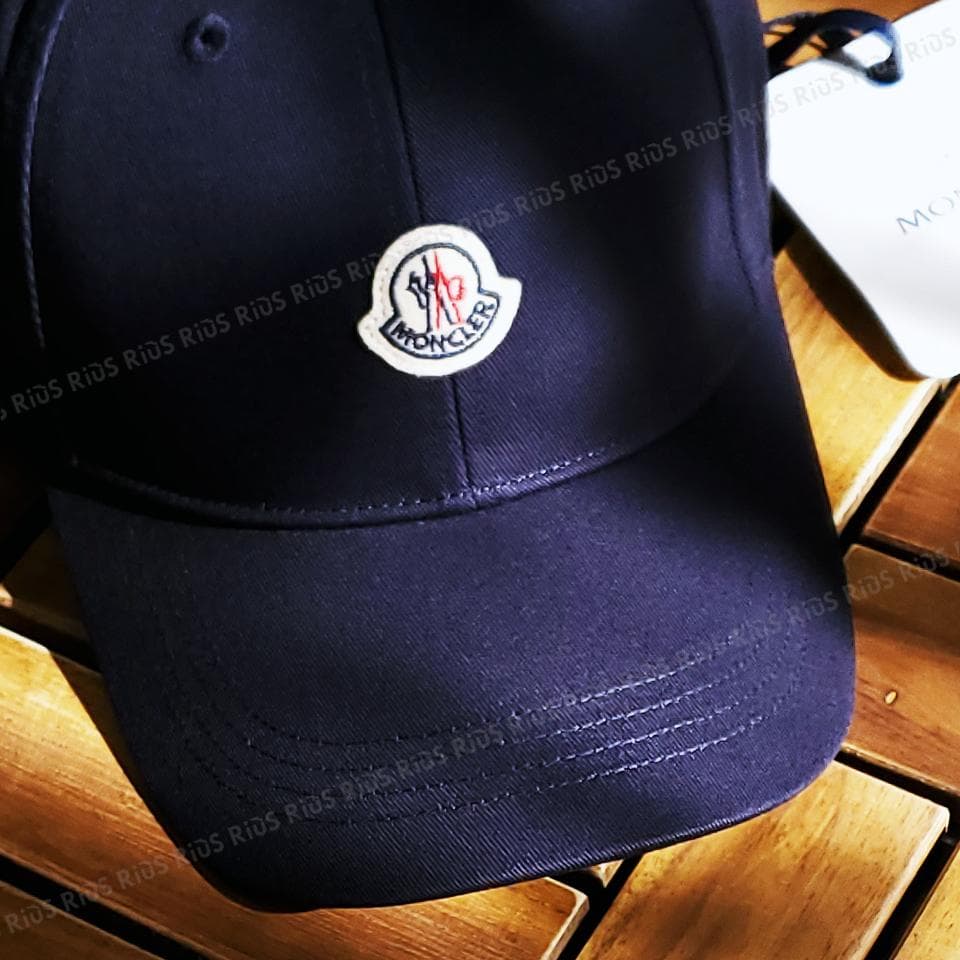 ★天才主義★MONCLER kids 大人OK 帽子 ネイビー Lサイズ