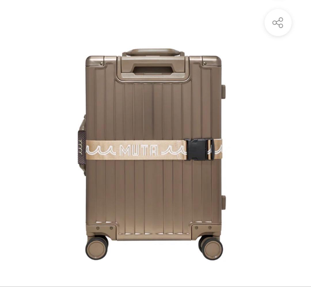MUTA ブラウン ストライプ 38L中型キャリーケース　2026