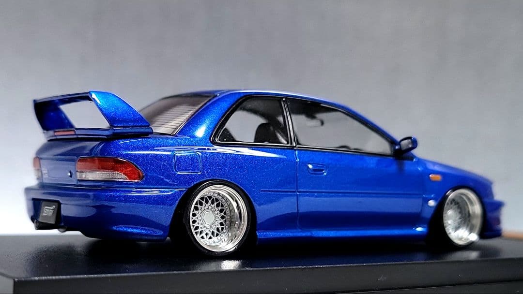 1/43　スバル　インプレッサ改　22B-STi　BBS-RS　アルミ製　深リム