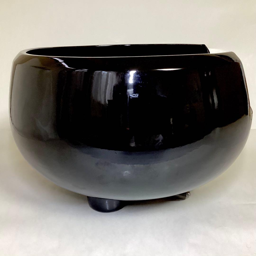 野々田式 電熱器 黒 道安 B型 箱なし 茶道具 古物品