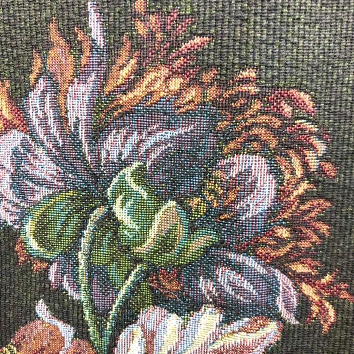 手染め　花タペストリー