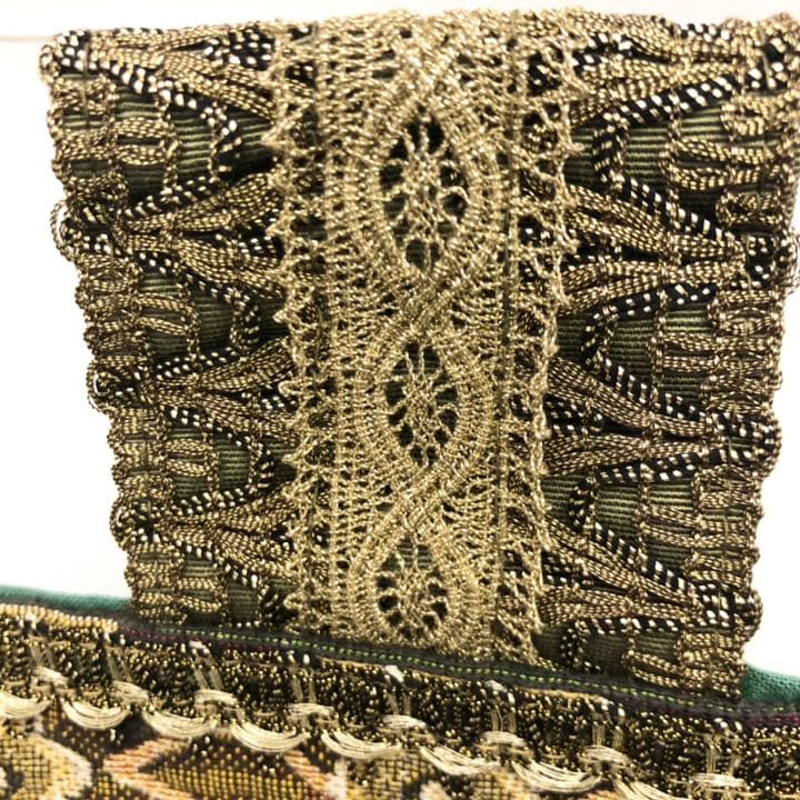 手染め　花タペストリー