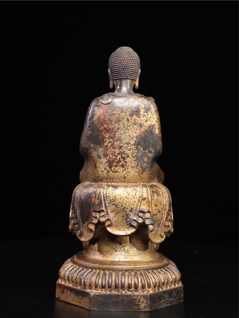 純銅　仏像「釈迦牟尼仏」