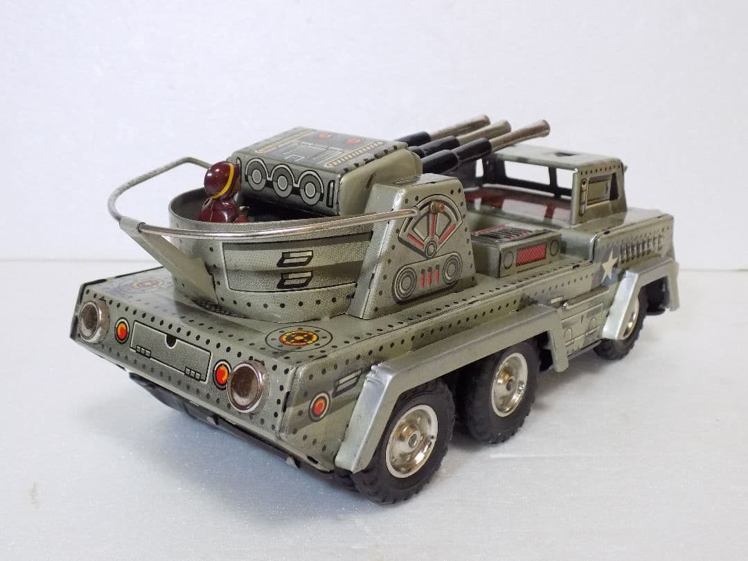 希少ブリキ　三恵玩具　【HALF TRACK】フリクション　動作品