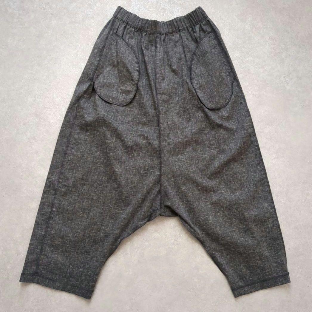 mizuiroind　ミズイロインド　サルエルパンツ　リネン　麻　2　日本製