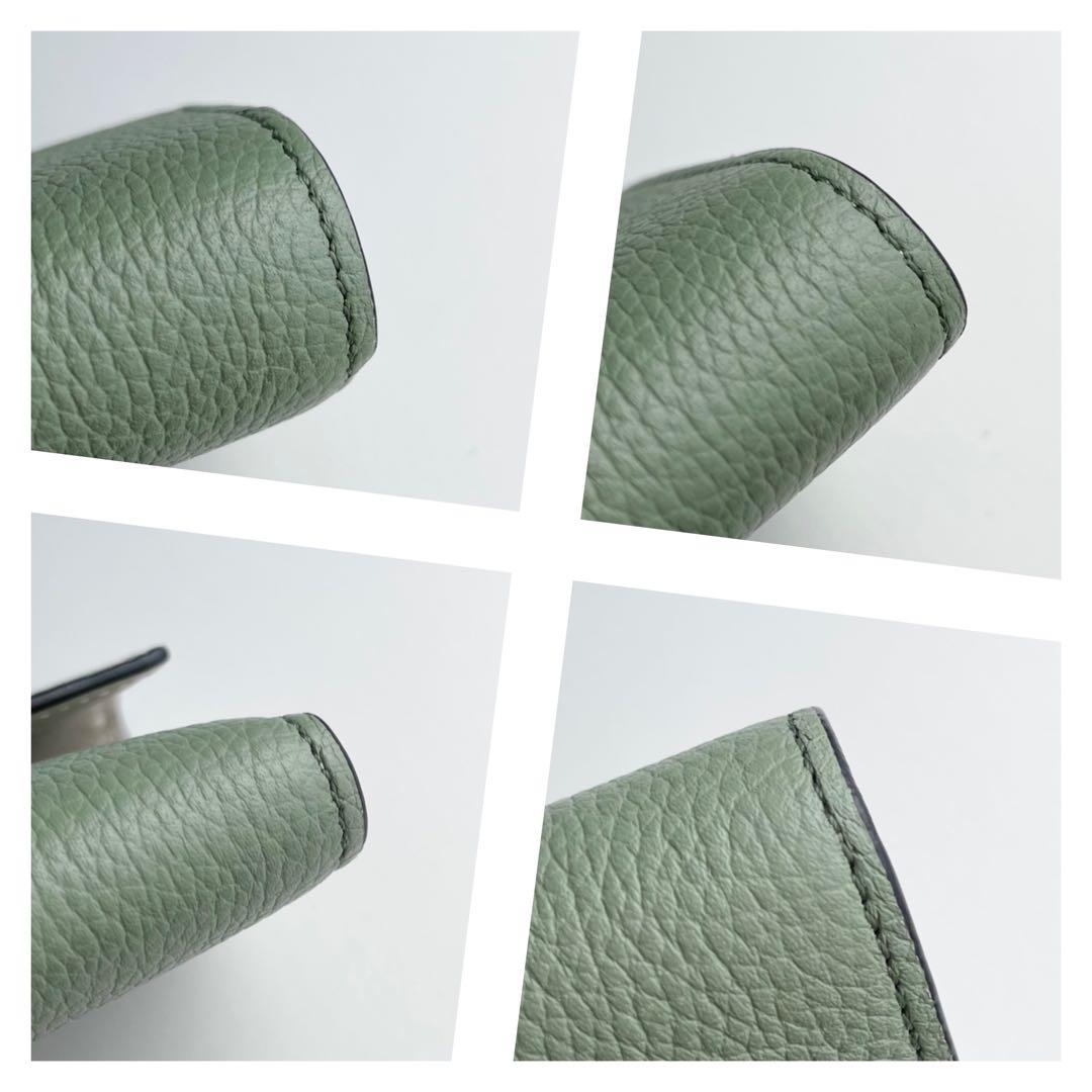 LOEWE ロエベ 三つ折り財布 バーティカル ウォレット グリーン ほぼ新品
