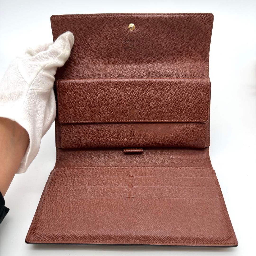 美品✨️ルイヴィトン　モノグラム　インターナショナル　三つ折り財布　wallet