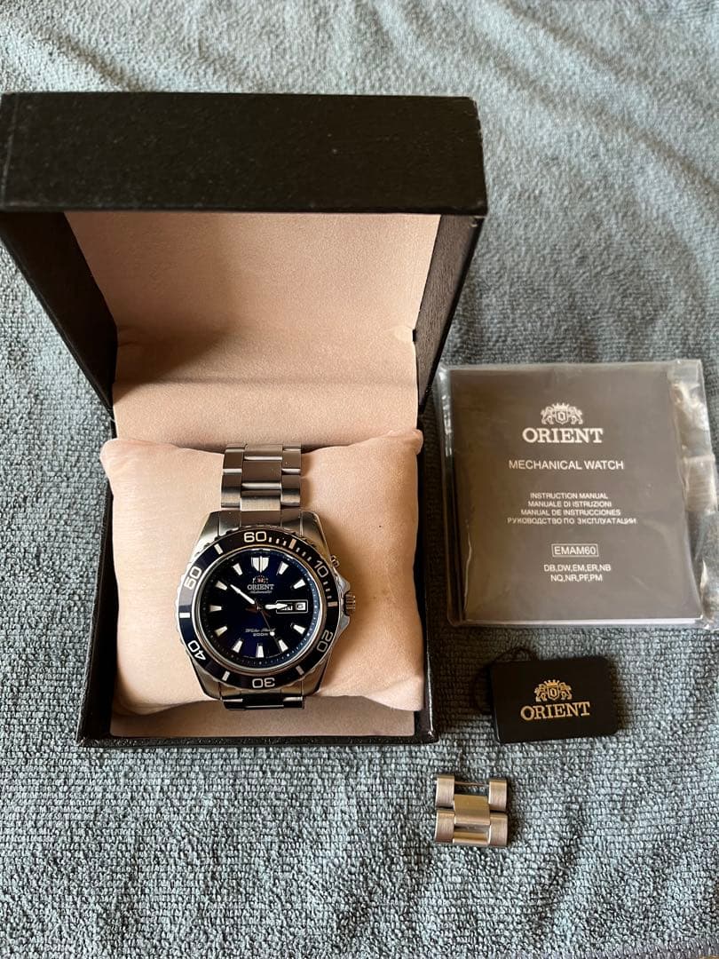 ORIENT 自動巻き 腕時計 ブルー