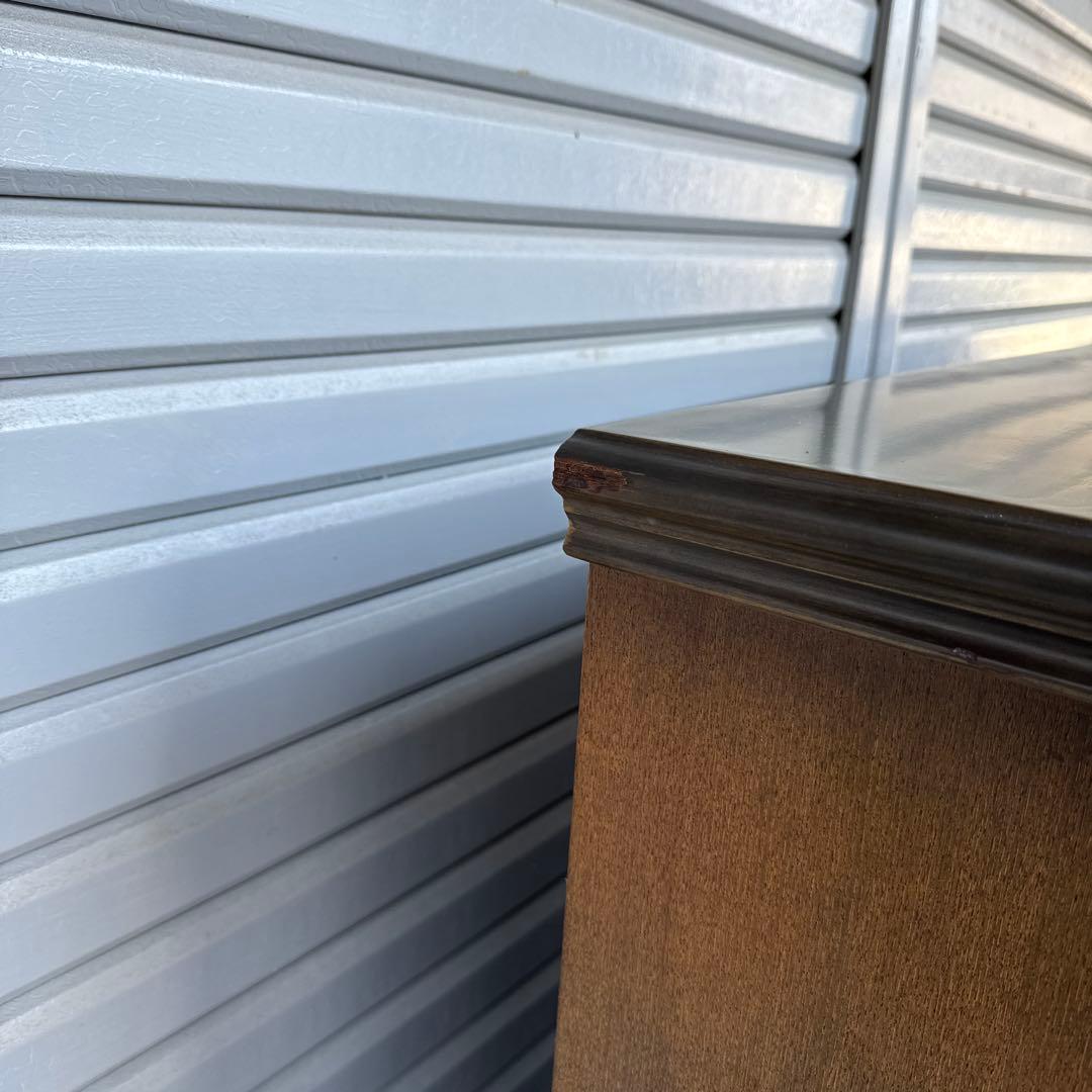 希少ヴィンテージ 旭川純木工芸　いさみや　ステンドグラス　飾り棚　キャビネット