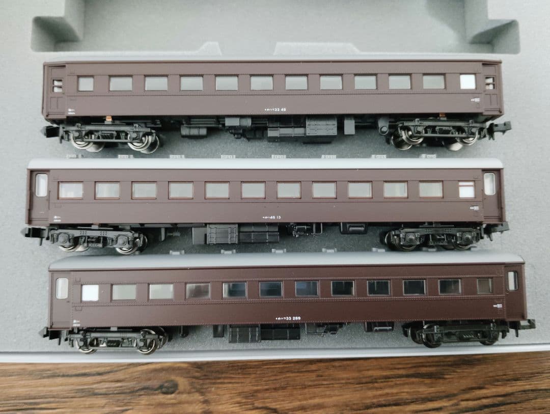 KATO 10-1893 JR西日本　マイテ49-2+旧形客車4両セットより3両