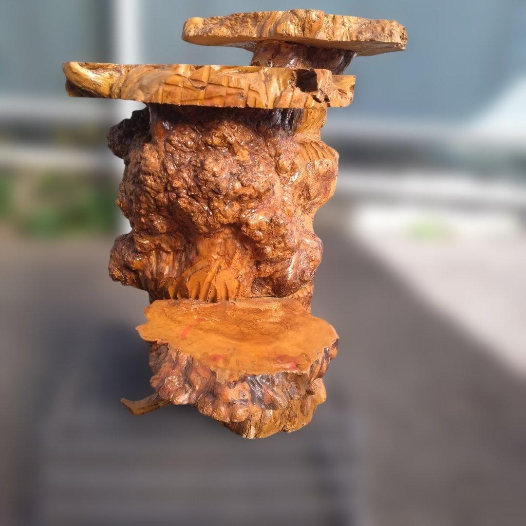 花台、工芸品、置物、自然木、アート、インテリア、展示会、盆栽、盆栽鉢