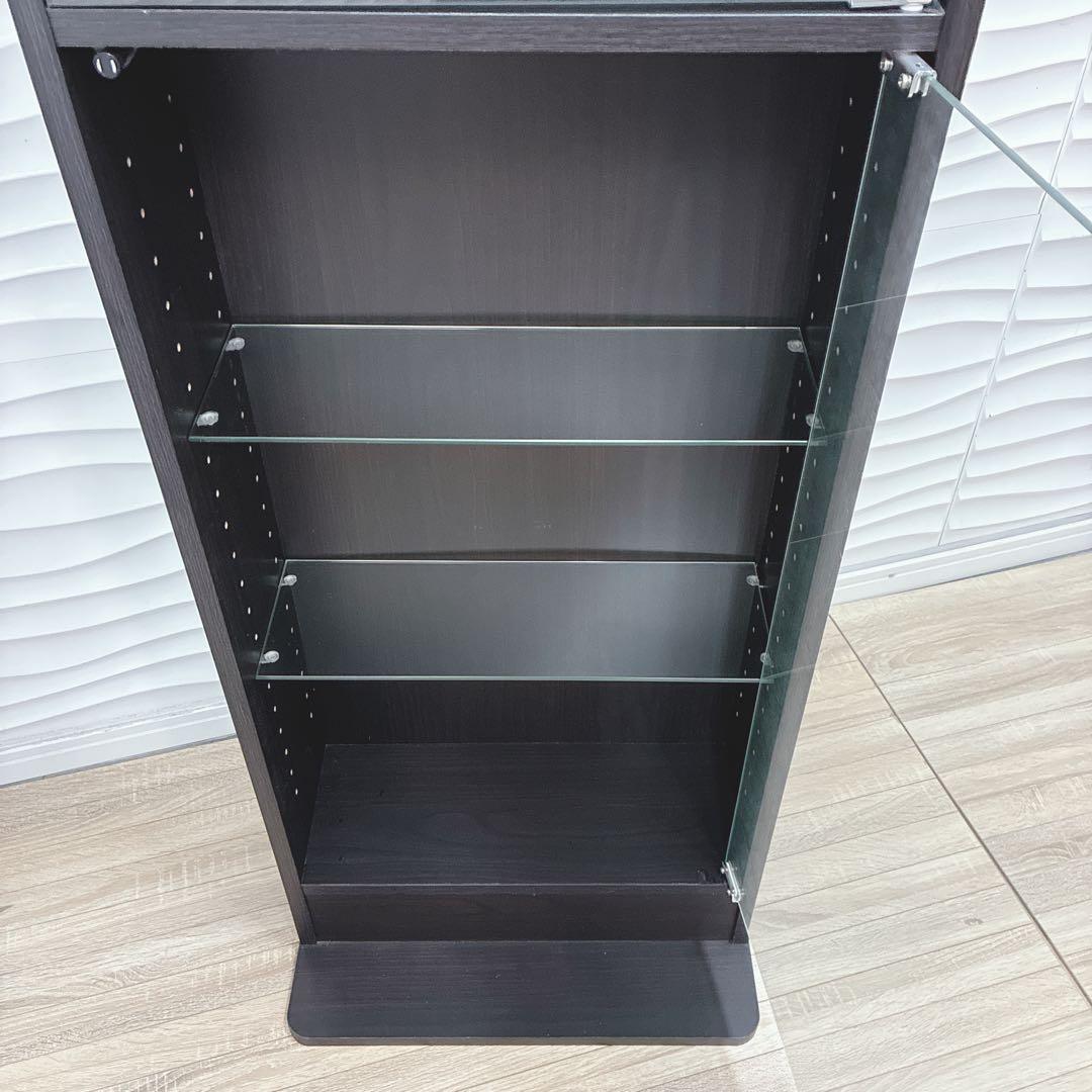 ⑤大阪府 神戸市 配達料無料！◇不二貿易◇ガラスコレクションケース◇ハイタイプ